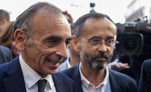 Eric Zemmour et Robert Ménard, à Béziers le 16 octobre 2021.