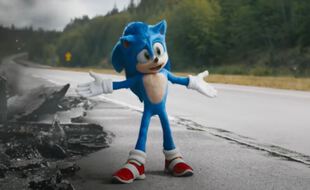Le personnage de Sonic au cinéma.