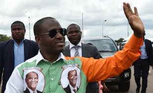 Guillaume Soro, président de l'Assemblée nationale de Côte d'Ivoire, le 9 octobre 2015 à Yamoussoukro