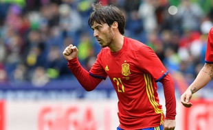 L'attaquant de l'Espagne David Silva, le 1er juin 2016.
