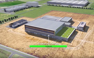 Le futur site de production de LFB près d'Arras.