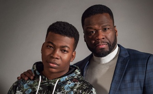Curtis "50 Cent" Jackson et Mekai Curtis, interprètes de Kenan Stark, respectivement dans la série originale « Power » et le spin-off « Power Book III : Raising Kanan » sur Starzplay