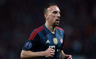 Franck Ribéry lors du match entre le Bayern Munich et Manchester United le 1er avril 2014.