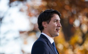 Justien Trudeau, Premier ministre du Canada lors d'une conférence de presse à Ottawa, le 4 novembre 2015