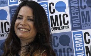 Holly Marie Combs à Palermo en Italie.