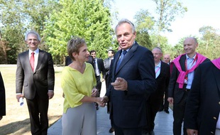 Jean-Marc Ayrault et Laurence Parisot à l'Université du Medef