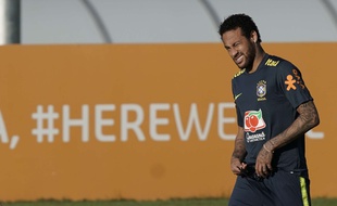 Neymar avec la sélection brésilienne.