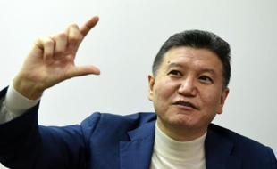 L'homme d'affaires russe Kirsan Ilioumjinov, lors d'une interview, le 23 décembre 2015 à Moscou