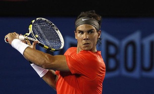 L'Espagnol Rafael Nadal, lors du 3eme tour de l'Australian Open, le 22 janvier 2011