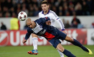 Alex et le PSG ont été tenus en échec par Anderlecht, le 5 novembre 2013 au Parc des Princes.