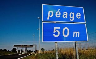Illustration. Péage à l'entrée d'une autoroute, dans le département de l'Orne.