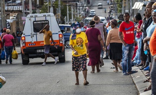 Une rue de Johannesburg en Afrique du Sud, le 15 avril 2020.