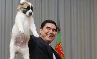 Le chien de berger alabaï a été élevé au rang de symbole nationale au Turkménistan.