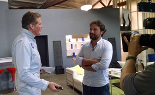 Rencontre entre Bruno Salomone et à David Hasselhoff, qui seront en juillet à l'affiche de «Sharknado 3».