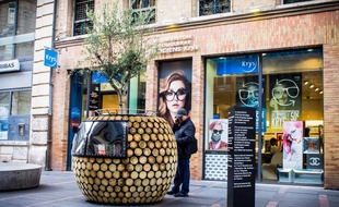 Une des oeuvres ArtistH, installées en ville jusqu'au 7 décembre.