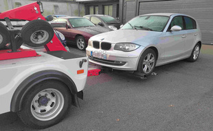 La BMW du chauffard a été confisquée par les gendarmes.