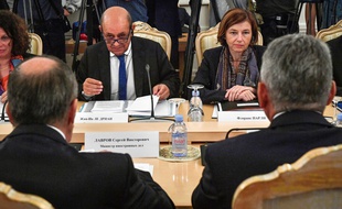 Les deux ministres français et leurs homologues se sont rencontrés ce 9 septembre 2019 à Moscou.