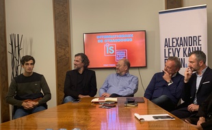 Pierre Hugues Herbert, Jérôme Fechter, Denis Naelegen, Christophe Schalk et Arnaud Friederich le 4 novembre 2019 à Strasbourg.