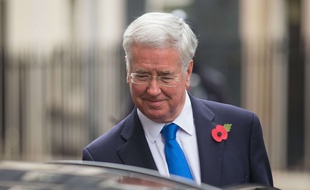 Sir Michael Fallon à Londres le 31 octobre 2017