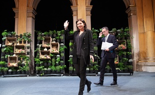 Anne Hidalgo ce vendredi 10 janvier 2020, lors de ses vœux.