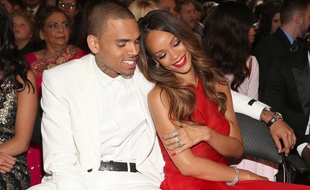 Chris brown et Rihanna à la cérémonie des Grammy Awards le 10 février 2013 à Los Angeles.