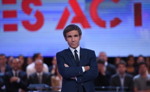 David Pujadas sur le plateau de l'émisssion "Des paroles et des actes" sur France 2 le 24 septembre 2015 à Paris