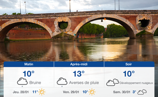 Météo Toulouse: Prévisions du mercredi 27 janvier 2021