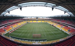 La MM Arena du Mans en 2011, au moment de son inauguration.