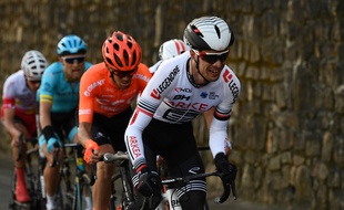 Le coureur français de l'équipe Arkéa-Samsic Elie Gesbert a été renversé par une voiture, le 23 novembre 2019, près de Rennes.