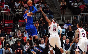 Carmelo Anthony a inscrit quarante points lors de la victoire des New York Knicks contre les Atlanta Hawks le mercredi 3 avril 2013.