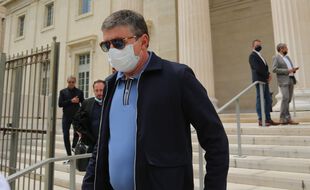 Alexandre Guérini à la sortie du tribunal de Marseille, le 28 mai 2021