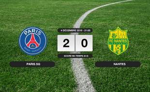 Ligue 1, 16ème journée: Le PSG s'impose à domicile 2-0 contre le FC Nantes