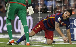 Luis Saurez lors de Barça-Valence le 17 avril 2016.