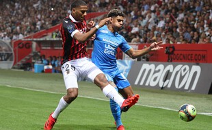 Todibo au duel avec Luis Henrique lors de Nice-OM.