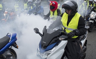 Des «gilets jaunes» à Nantes le 17 novembre 2018.