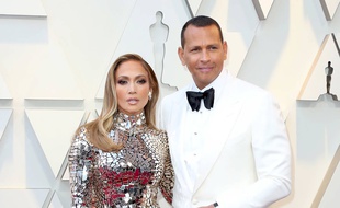 La chanteuse Jennifer Lopez et l'ex-joueur de Baseball Alex Rodriguez