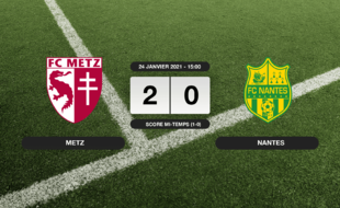 Metz - FC Nantes: Succès 2-0 de Metz face au FC Nantes