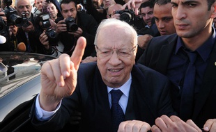 Béji Caïd Essebsi, aka BCE, chef du parti laïc Nidaa Tounès, le 23 novembre 2014.