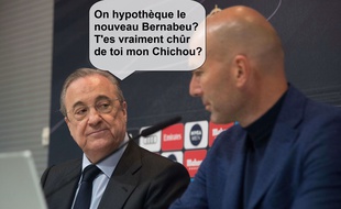 Ca a chauffé dans le téléphone du président du Real Madrid à propos de Mbappé pendant le match entre le PSG et le Barça.
