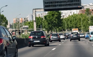 Le boulevard périphérique parisien. (illustration)
