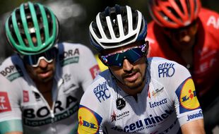 Julian Alaphilippe, ici lors de la 16e étape mardi dans le Vercors. Marco Bertorello / AFP)