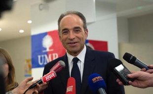 Jean-Francois Copé le 23 mars 2014 au siège de l'UMP à Paris