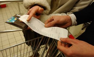 Illustration ticket de caisse