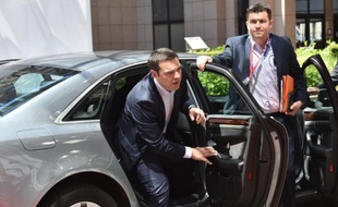Le Premier ministre grec Alexis Tsipras le 10 juin 2015 à Bruxelles