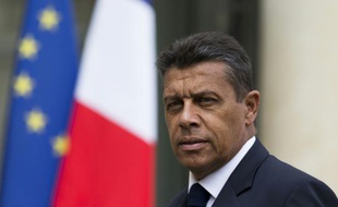 Le président de la FNSEA, Xavier Beulin, à son arrivée à l'Elysée pour une réunion avec le Premier ministre et le ministre de l'Agriculture, le 24 août 2015