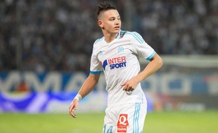 Florian Thauvin lors du match entre Marseille et Saint-Etienne le 24 septembre 2013.