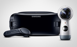 La nouvelle caméra Gear 360 de Samsung sera disponible fin avril 2017.