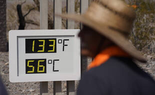 La vallée de la mort, dans le désert de Mojave, dans le sud-est de la Californie, a atteint 128 degrés Fahrenheit (53 Celsius) samedi 10 juillet 2021, selon la lecture du National Weather Service à Furnace Creek.