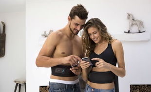 Pas de fil: la ceinture Connect Abs de Slendertone est autonome et se pilote depuis un iPhone.