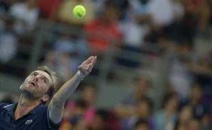 Julien Benneteau a perdu sa 10e finale consécutive en s'inclinant contre Kei Nishikori à Kuala Lumpur, le 28 septembre 2014.